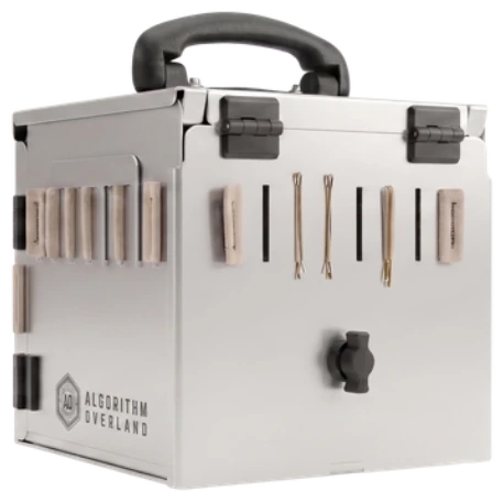 Algorithm Overland Kitchen Cube — modular aluminum camp kitchen